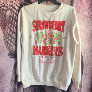 Strawberry Shortcake Stitched Sweater